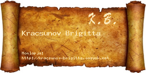 Kracsunov Brigitta névjegykártya