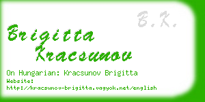 brigitta kracsunov business card